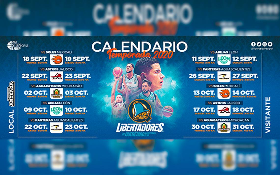Listo el calendario de Libertadores Diario de Querétaro Noticias
